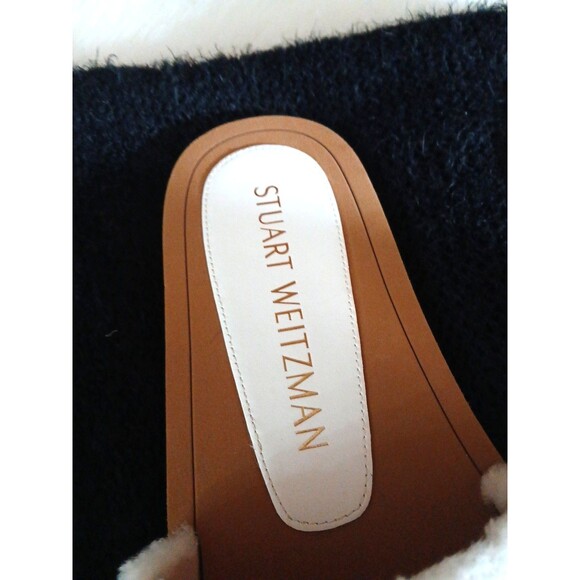 NWOT Stuart Weitzman Cammy Ivory Shearling Slide-On Women's Size 8.5B $249 - Picture 4 of 7
